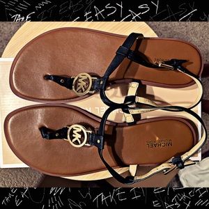 NWOT MK Logo Sandals